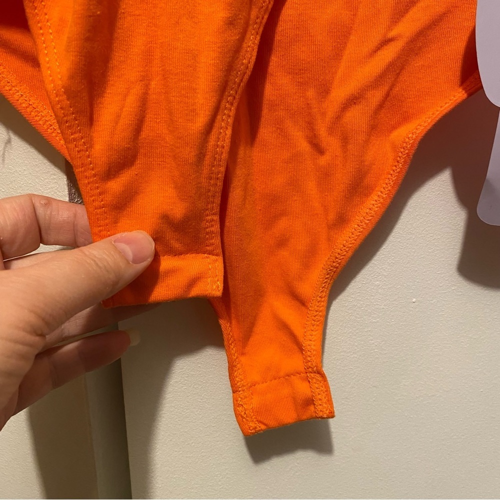 Orange Long Sleeve Bodysuit - Picture 3 of 6